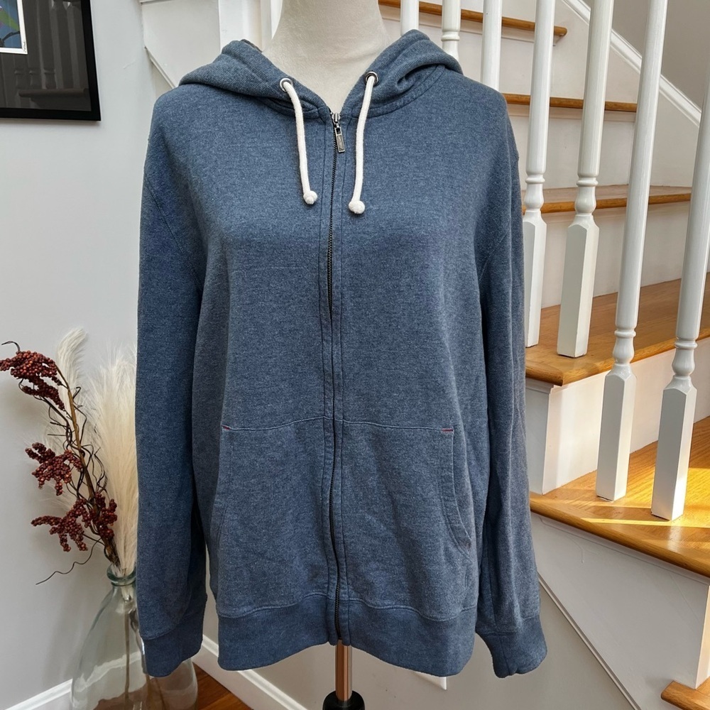 UNTUCKit Men’s XL Full Zip Hoodie Sweatshirt Blue